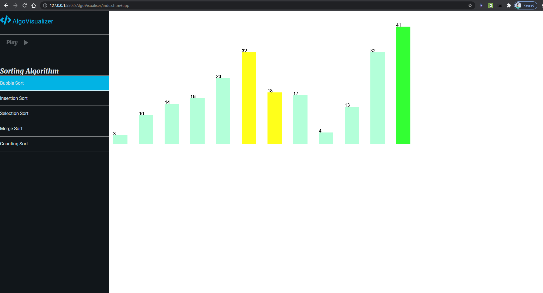 Algo Visualizer